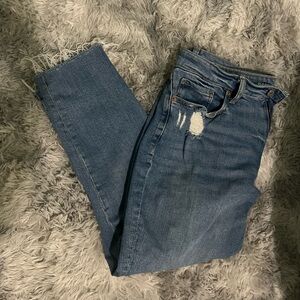 Old Navy Women's Straight Leg Jeans - Medium Blue